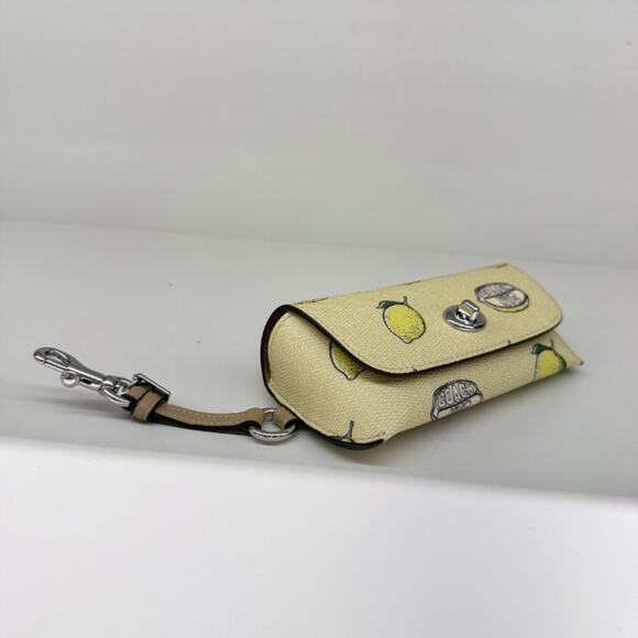 Coach Sunglass Case With Lemon Print CAP11 - Picture 2 of 7
